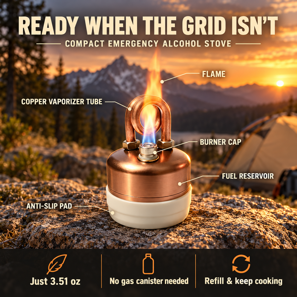 Zenlivo™ Mini Alcohol Stove